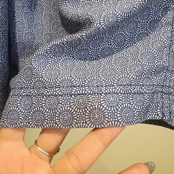 Onia Men's Blue Patterned Drawstring Bathing Shorts Size S - Picture 14 of 14